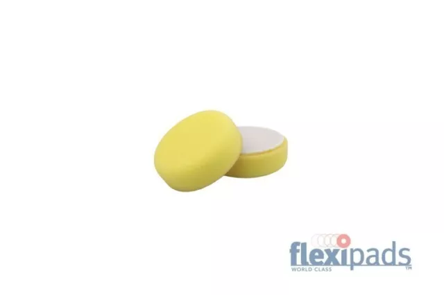 Flexipads - German Foam - 80mm (3") Yellow GRIP Soft Finishing Pad (44705)