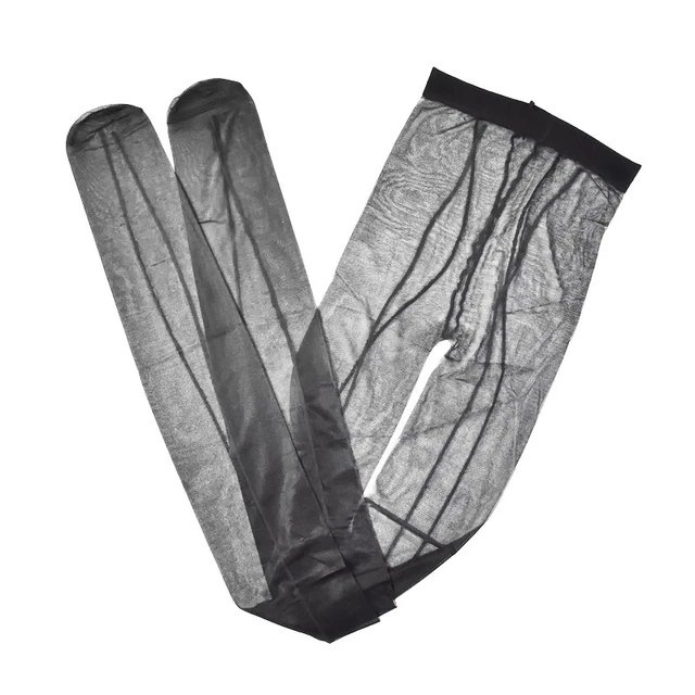 lot 4 pairs! Ultra sheer to waist tights front & back cross seamed pantyhose