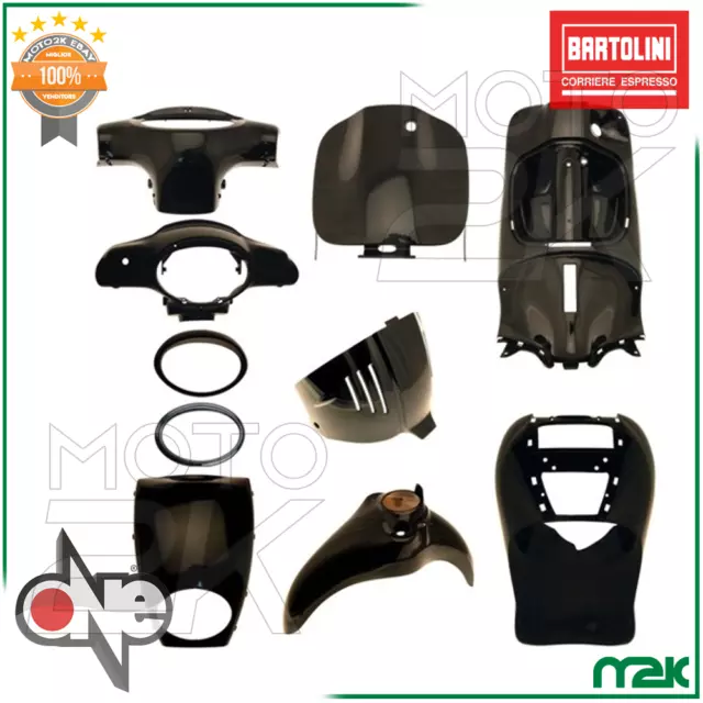 Kit Carene Scocche Plastiche Nero Lucido One Aprilia Scarabeo 50 100 2001 2012