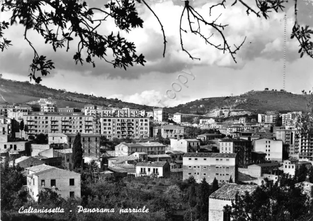 Cartolina - Postcard - Caltanissetta - panorama parziale - 1958  - VG