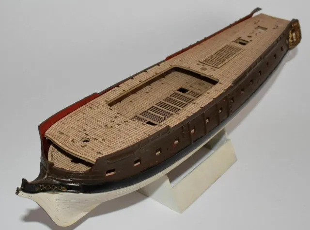 Lindberg Jolly Roger, Flying Dutchman 1:130 real laser cut wooden deck for model