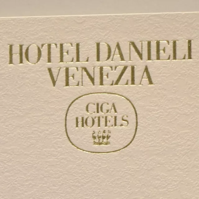 1981 Hotel Danieli Restaurant Menu Ciga Frangelico's Party Venezia Venice Italy