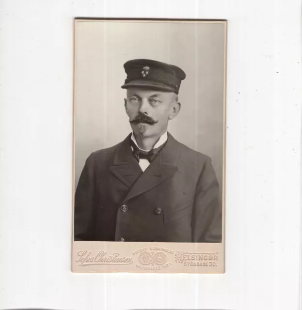 CDV Foto Herrenportrait - Helsingor / Dänemark 1900er