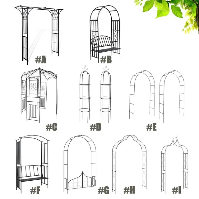 Juroupi Gartenbogen 210cm - Holz Pergola Rosenbogen Rankgitter