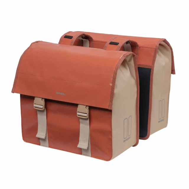 SACOCHE ARRIERE VELO LATERALE SAC BANDOULIERE BASIL CITY SHOPPER MARRON