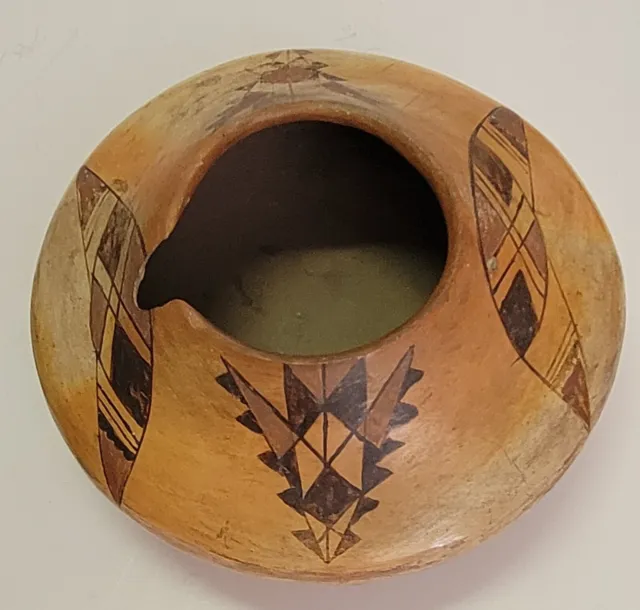 Antique Early Nampeyo of Hano HOPI Pottery Seed Pot Bowl Vase