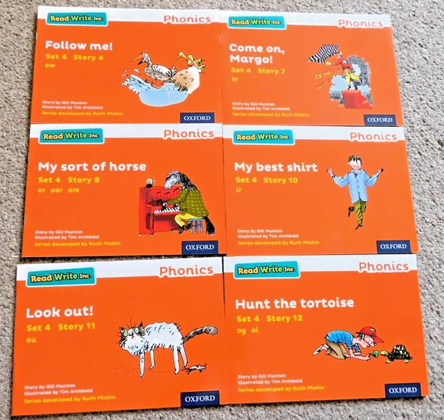 RUTH MISKIN'S READ Write Inc Phonics Books x 6 - Set 4 Orange Books £15 ...