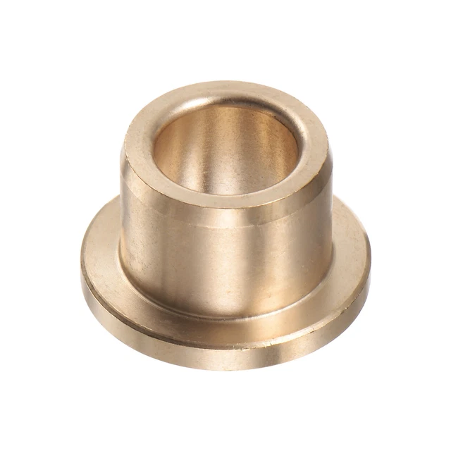 Flange Bearing Sleeve 12mm x 18mm x 15mm Bronze Self-Lubricating Bushings