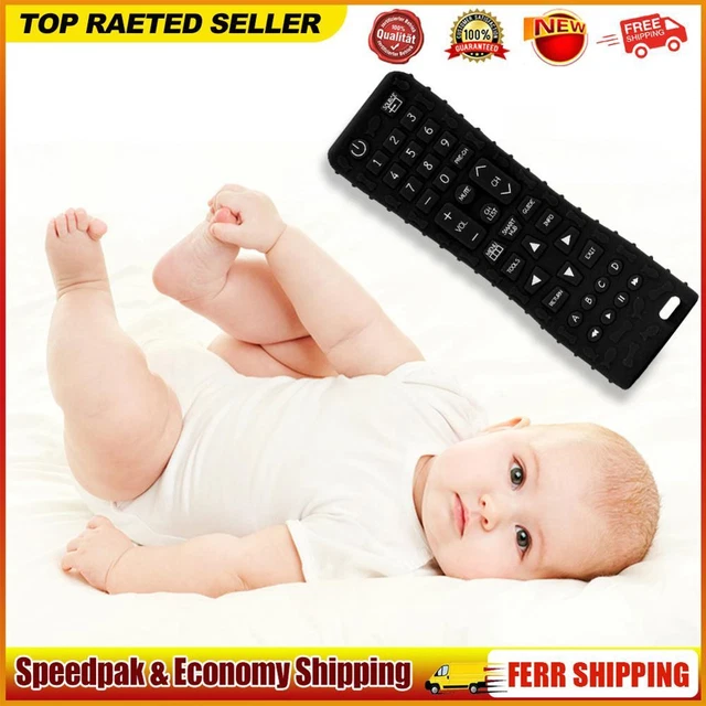 Teething Chew Toy BPA Free Teether Toys Black for Dental Care for Newborn Infant