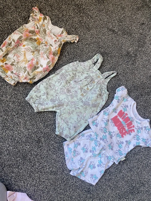 baby girl summer clothes bundle 0-3 months