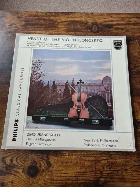 Zino Francescatti - Heart of the Violin Concerto - Dimitri Mitropoulos - VG+