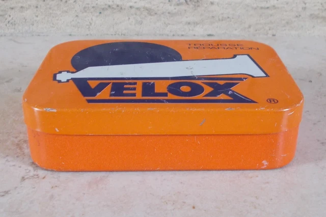 Boîte Publicitaire Vintage VELOX – Kit Réparation Vélo – Fabriqué En France