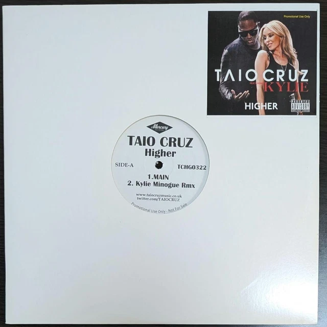 Taio Cruz Kylie Higher 12インチレコード Taio Cruz featuring Kylie Minogue Higher 12