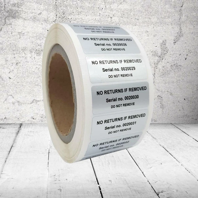 VOID STICKERS TAMPER Proof Security Seal NO RETURNS IF REMOVED with