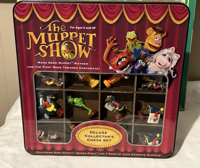 Muppet Chess THE MUPPET SHOW Deluxe Collector’s Chess Set Complete w/ Tin Case ...