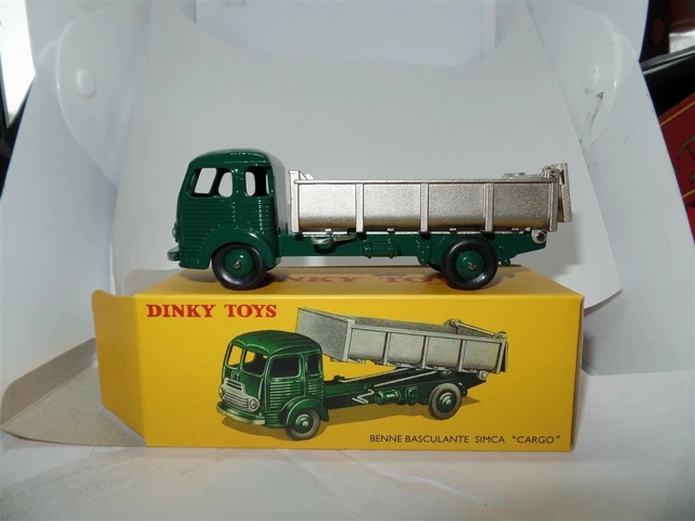 Atlas French Dinky 33B Benne Basculante Simca Cargo Tipper Truck Green