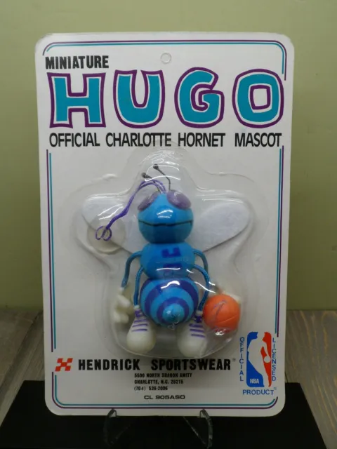 Vintage 1990s NBA Charlotte Hornets Hugo Mascot Plush Suction Cups Toy  Hendrick