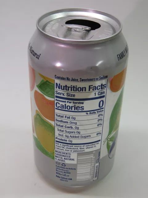 Craft Empty Can: POLAR Beverages Nectarine Lemon Seltzer Water ~ Worcester, MA 2