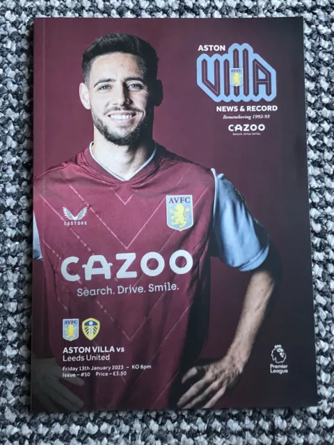 Aston Villa v Leeds United - 2022/23 - Premier League - Match Day Programme