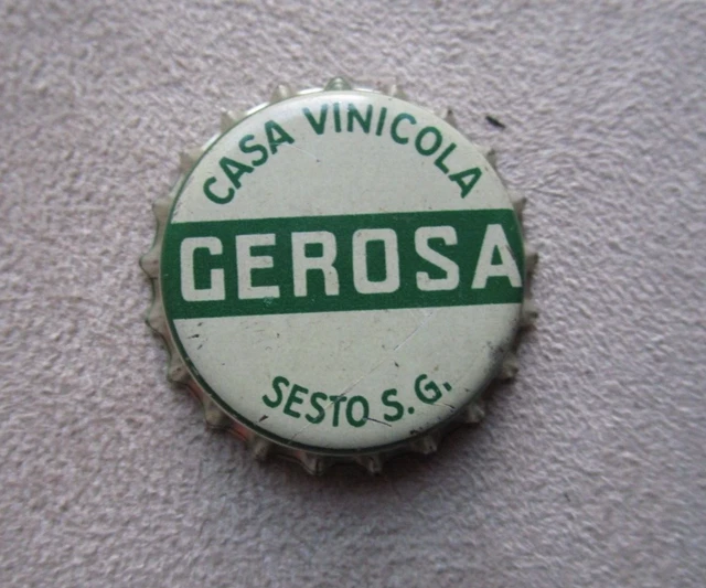 Tappo A Corona Pubblicitario  - Gerosa - Casa Vinicola - Sesto S.g.