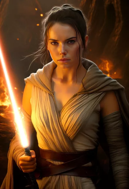 "Rey Skywalker 2" 13" x 19" Fine Art Print Limited to 20 Hand-Numbered Copies