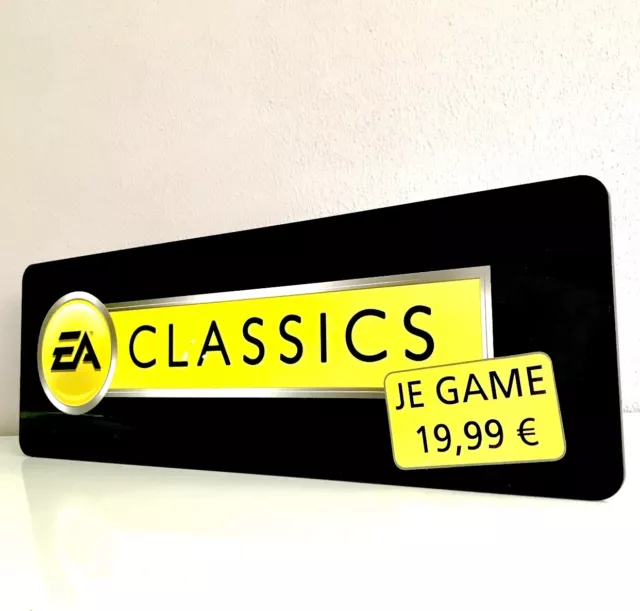 EA Classics Games WERBUNG / REKLAME Schild Aufsteller / Kiosk / Werbeschild ✅