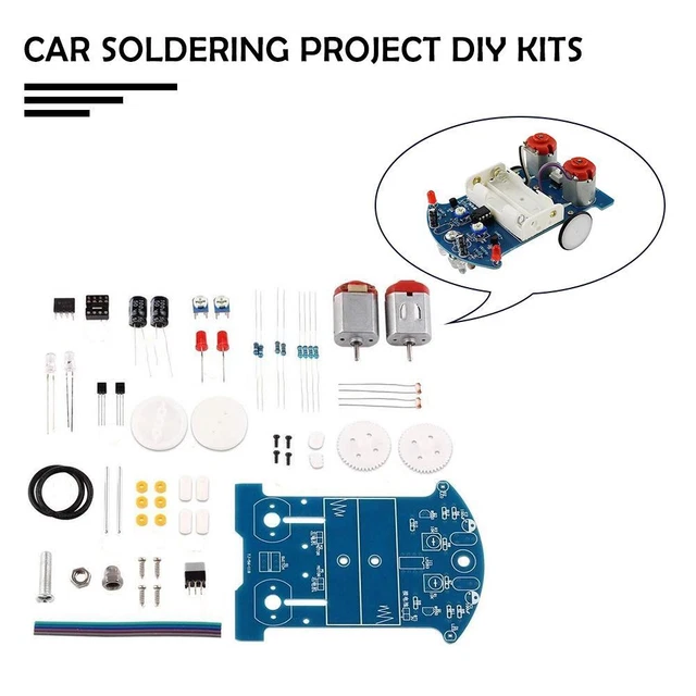 Practice Soldering Learning Electronics Smart Car Soldering DIY Kits P2N9