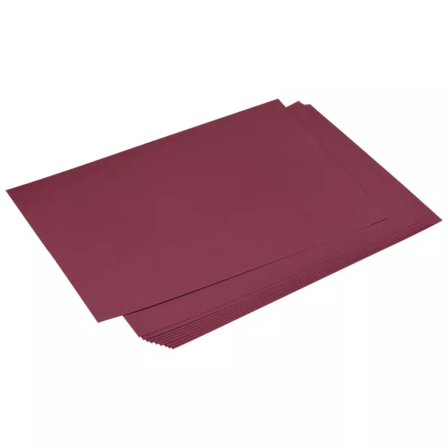 50pcs Cardstock Scrapbook Paper 8.3" x 11.7", 92 lb/250gsm, Burgundy