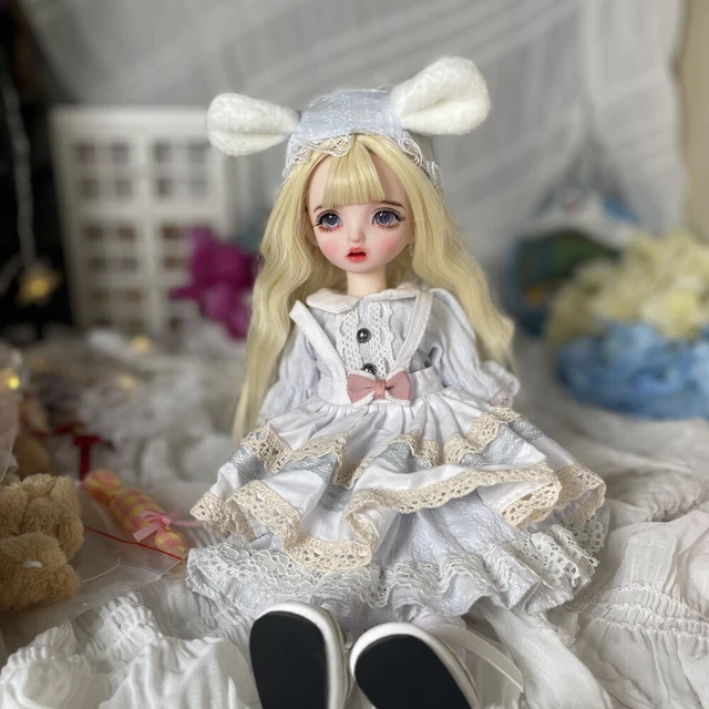 Set completo bambola BJD 1/6 palline giunti ragazza bambole + viso occhi abito trucco regali giocattolo