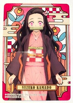 bandai demon slayer kimetsu no yaiba stained glass card