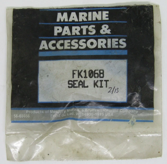 NEW QUICKSILVER MERCURY Marine Boat OEM Lower Seal Kit Part No. FK1068