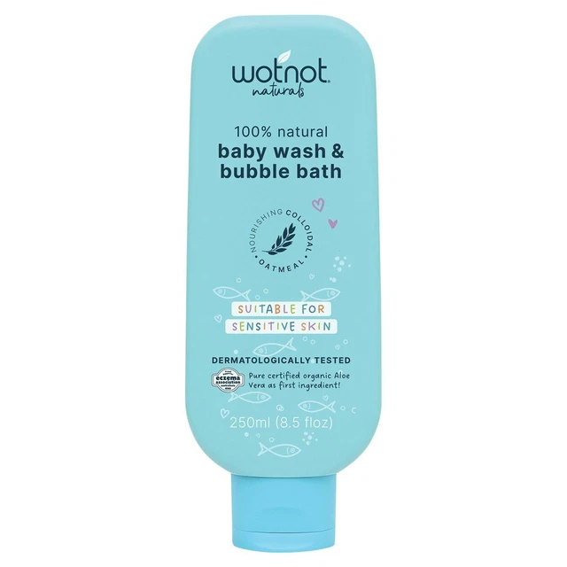 Wotnot Natural Baby Wash & Bubble Bath 250ml