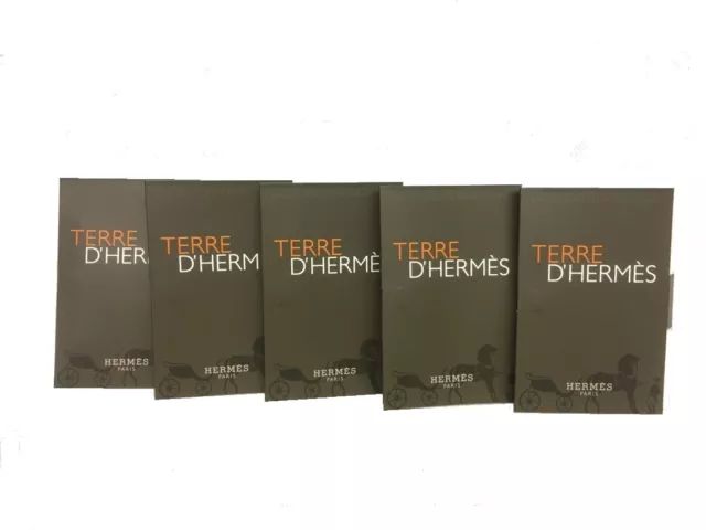 Hermês - Terre d'Hermês - Lot de 5 échantillons tubes vapo edt 2ml