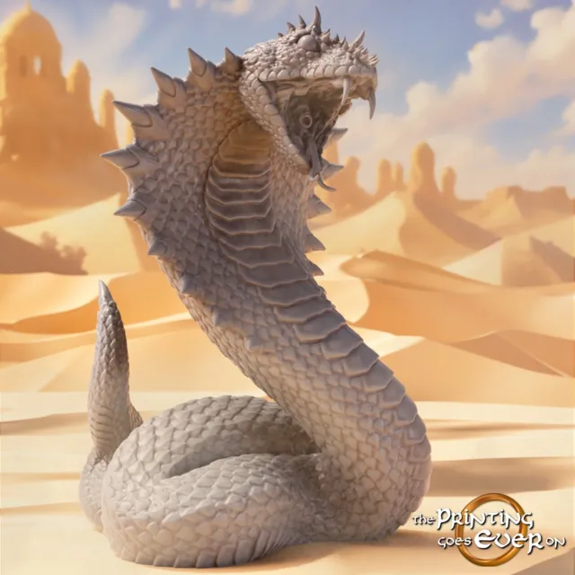 Gigante Serpiente/Kobra- Animales Y monstruo El Desierto - 28mm Tabletop