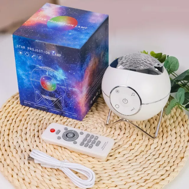 Led Star Galaxy Projector Night Light with Music Remote Control USB Charging