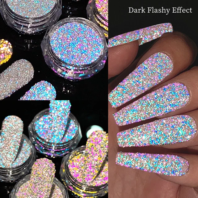 Polvo brillante reflectante pez holográfico brillante