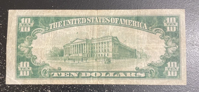 1934 A ten dollar silver certificate 2