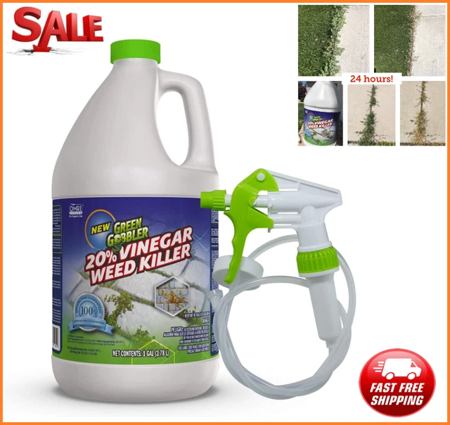 1 Gallon Spray Grass Control 20% Vinegar Weed Killer - Glyphosate Free Herbicide