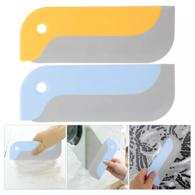2pcs Adorable Shaped Window Squeegee Household Glass Wiper Tool Shower Cleaner