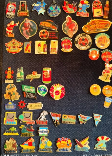 PIN 53  Stück Getränke/ Anstecker Anstecknadel Pinsammlung Button /Coca Cola etc