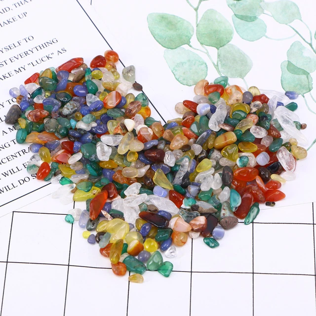 2 Paquetes Healing Stones Cristal Suculentas Piedras Decorativas Vidrio