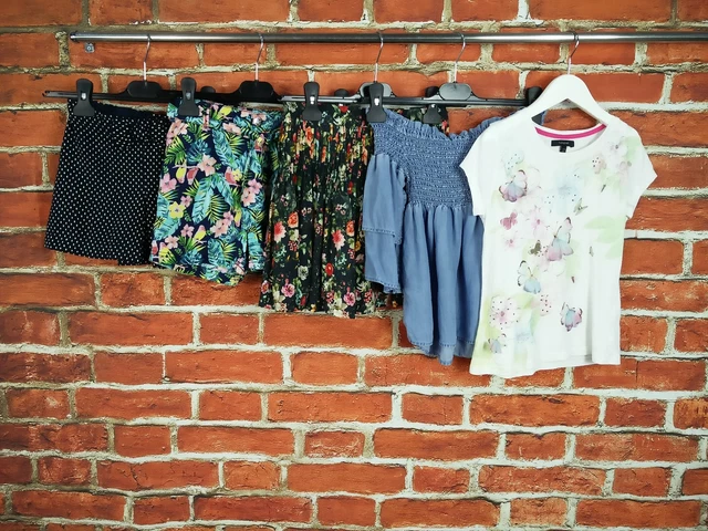 Girl Bundle Age 7-8 Year M&S R Island Next Etc Shorts Skirt Bardot Top Tee 128Cm