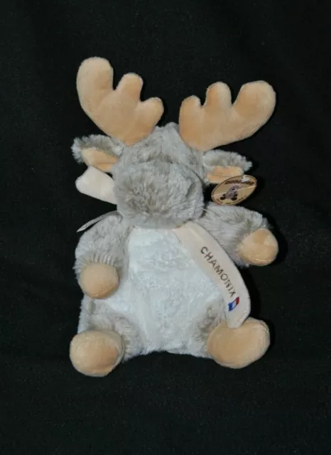 Peluche doudou cerf élan renne RODADOU RODA écharpe Chamonix 25 cm 100% NEUF