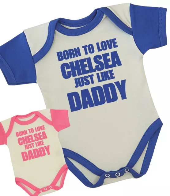 BabyPrem Babykleidung Chelsea Papa Body Weste Spaß Dusche Geschenk Jungen Mädchen