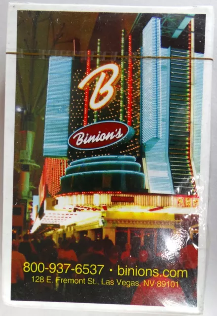 Binions Casino Playing Cards Las Vegas Gambling Hall Deck New Sealed