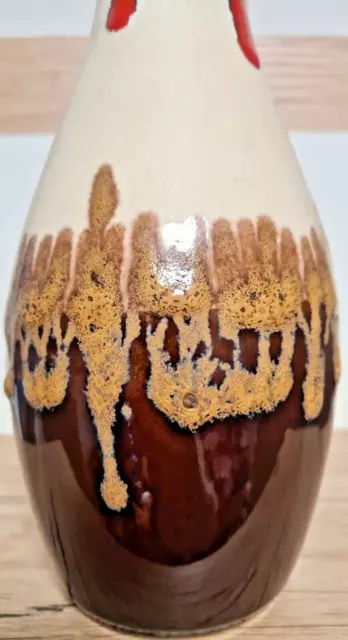 Bay Keramik Vase  60er 70er Jahre Mid Century Fat Lava