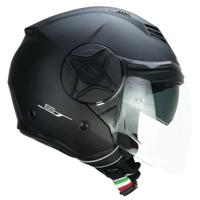 Taglia L 59 Cm Casco Jet SKA-P 1FHA SMART MONO Nero Opaco Casco Demi-jet Compatto E Leggero - 3
