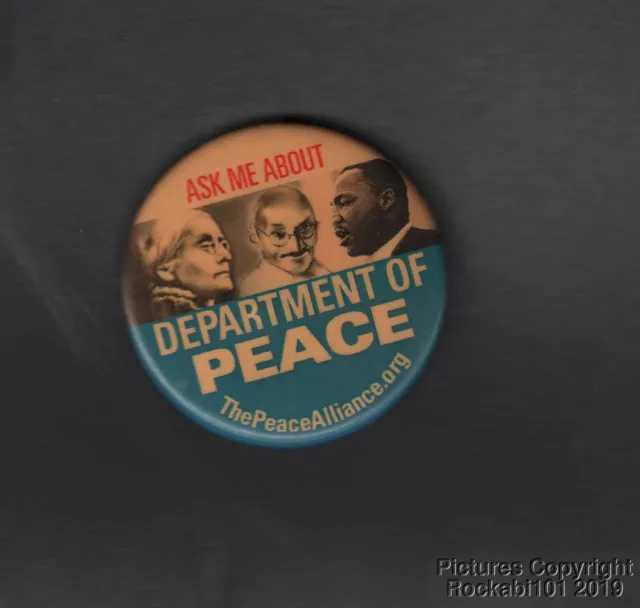 Early Peace Alliance Department of peace Pin Pinback Button