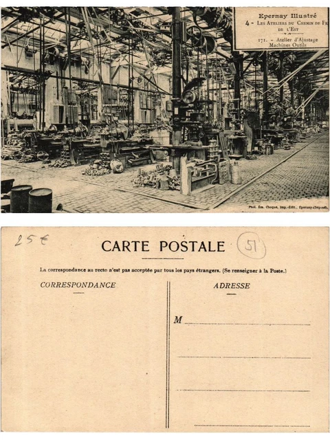 CPA AK ÉPERNAY Illustrated Les Ateliers du Chein de Fer de l'Est Atelier (378169)