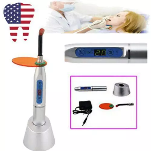 Dental Dentshine LED Curing Light Lamp 10W Wireless Cordless Resin Cure 2000MW